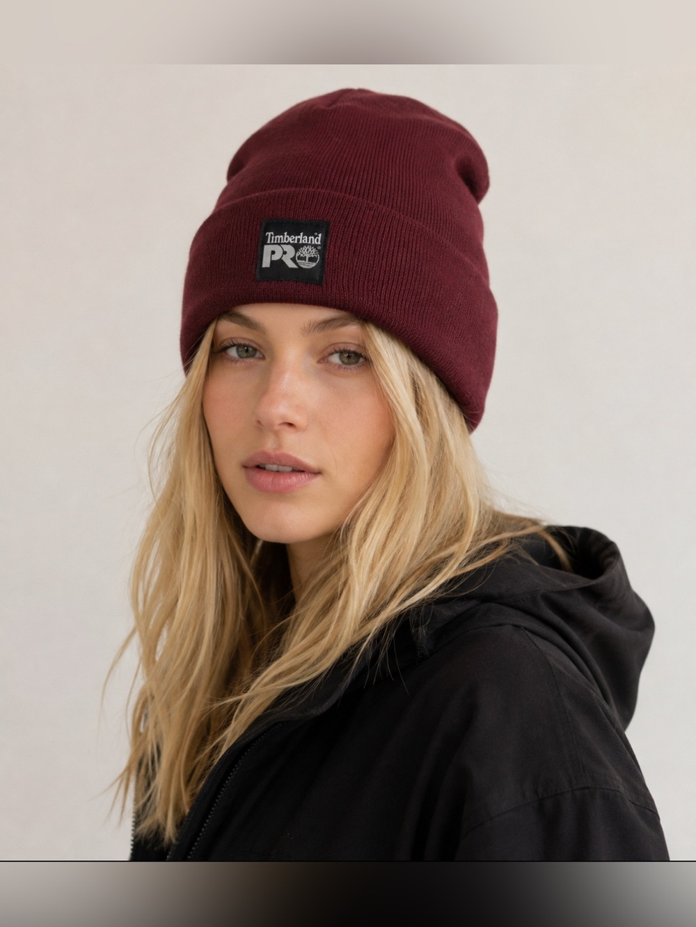 Timberland PRO Watch Cap Beanie Hat Unisex One Size Color Maroon NWT